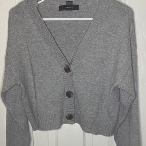 Gray Crop Sweater 🤍